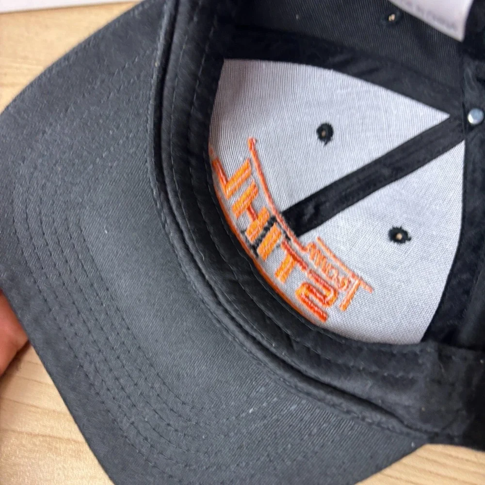 STIHL Hat Cap Snap Back Black Orange Chainsaws One Size Adjustable